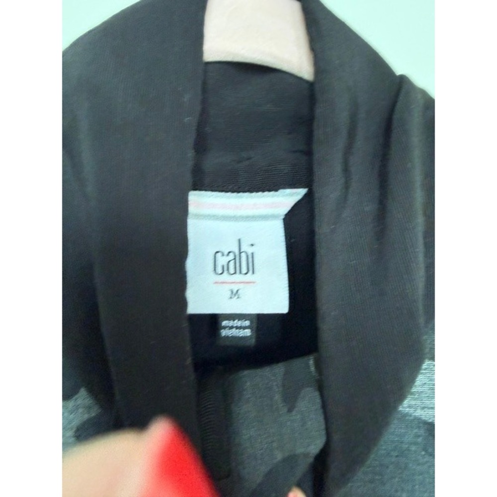 Cabi Grey & Black Camo Knit Jacket #3911 | Size Medium - Picture 6 of 9
